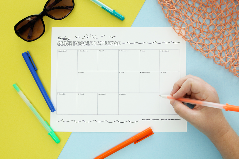 14 Day Beach Doodle Challenge Download