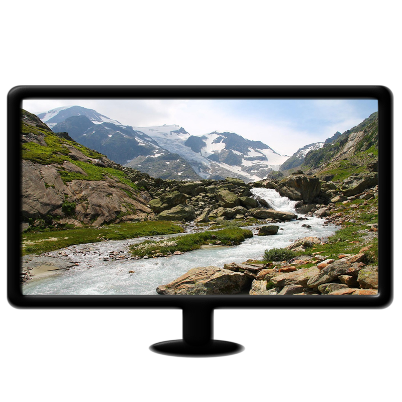 Flowing mountain stream live wallpaper