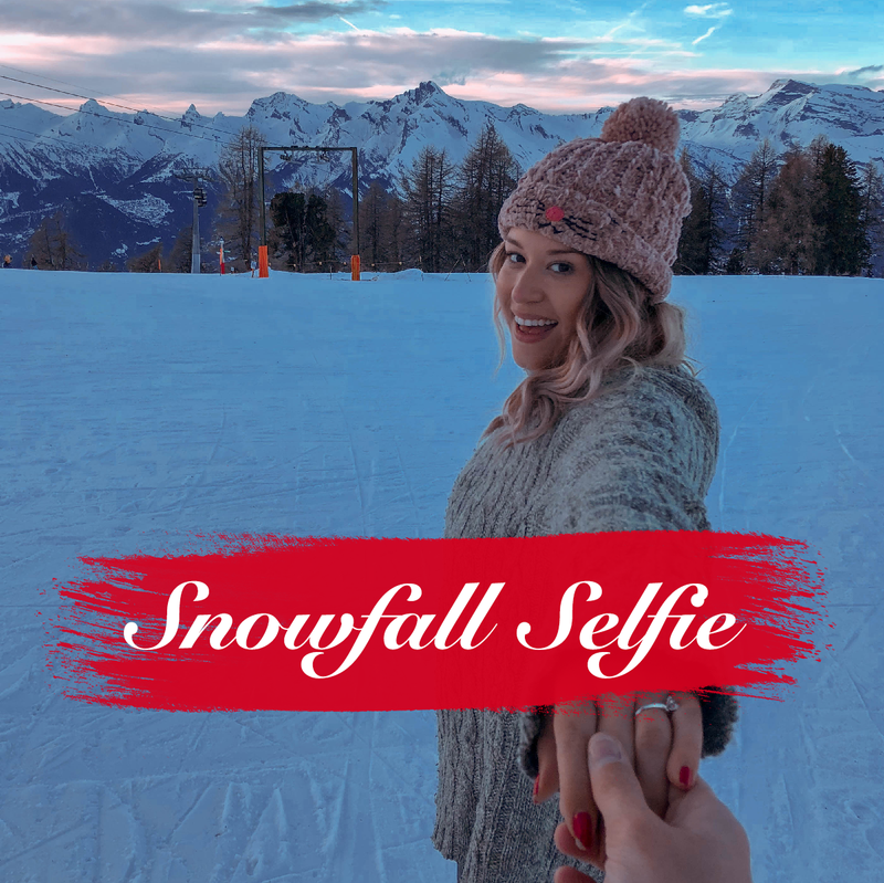Snowfall Selfie Holiday Preset