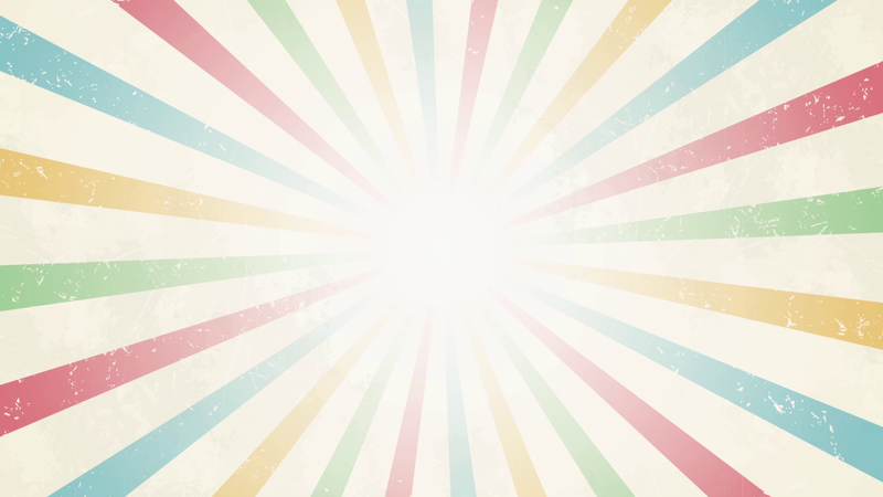 Vintage sun rays animated background