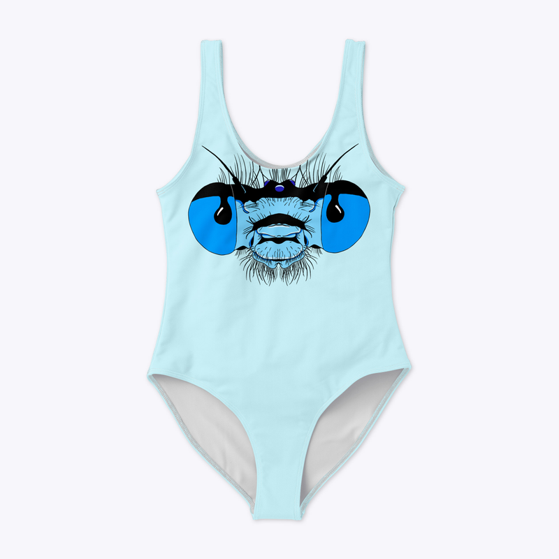 Damselfly Face One Piece Bathing Suit