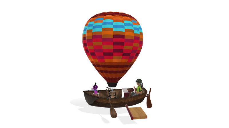 3DModel- Air balloon Ship