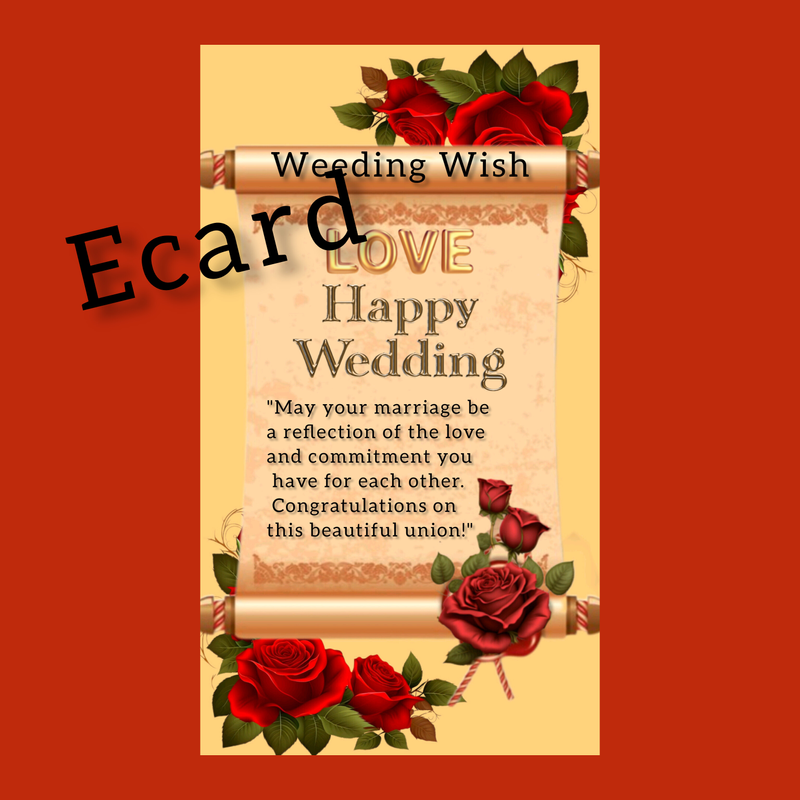 Happy Weeding wish