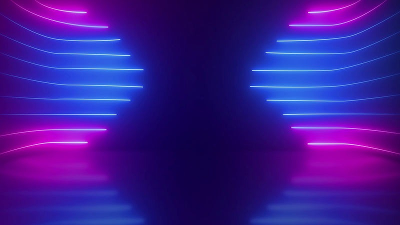 Horizontal Arrow Shape Neon Lights