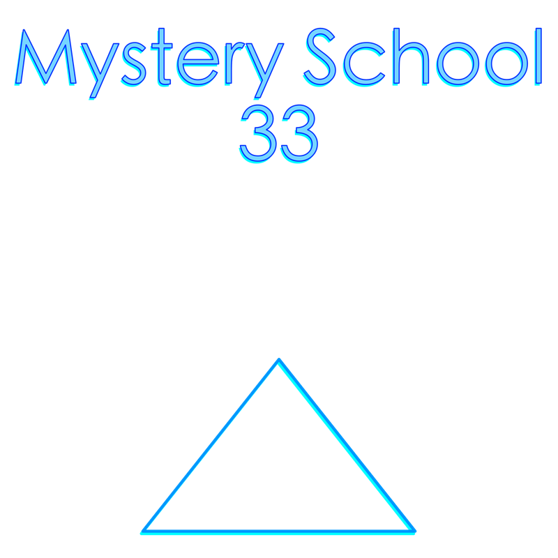 Mystery School Neon Pyramid Wallpaper