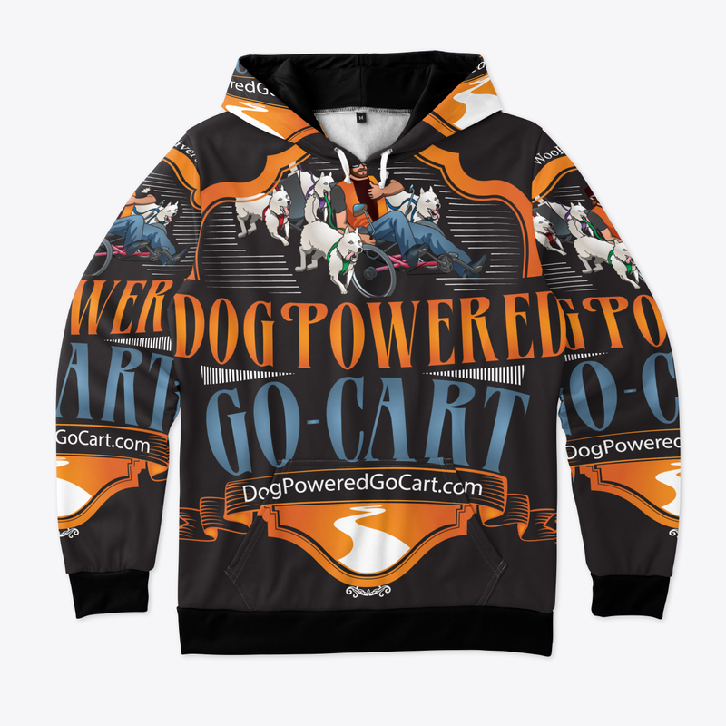 DogPoweredGoCart All-Over Print Hoodie