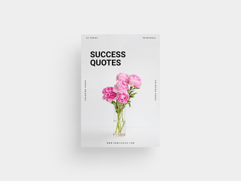 Success Quotes | 82 Coloring Pages