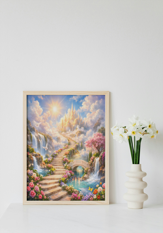 Heavenly Stairway to Palace Wall Art
