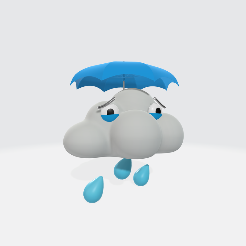 3DModel- Cloud Rain