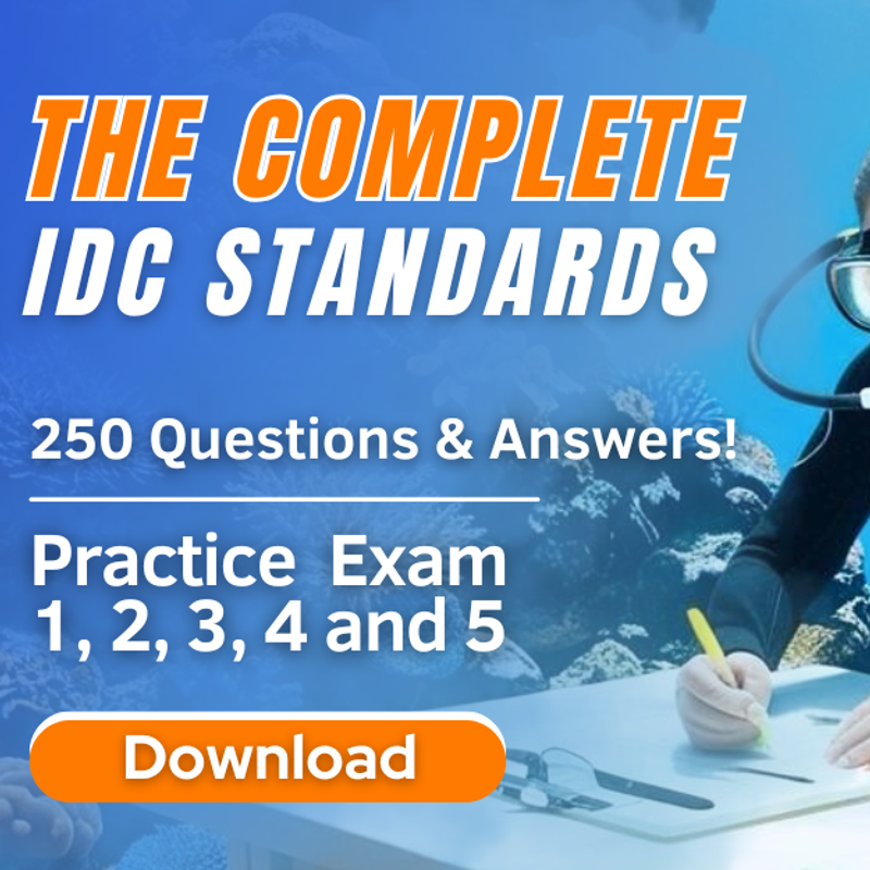 PADI IDC STANDARDS PRACTICE EXAMS 1-5