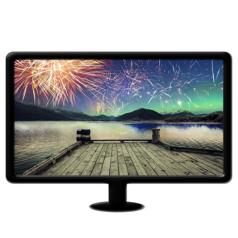 fireworks over dock live wallpaper mp4