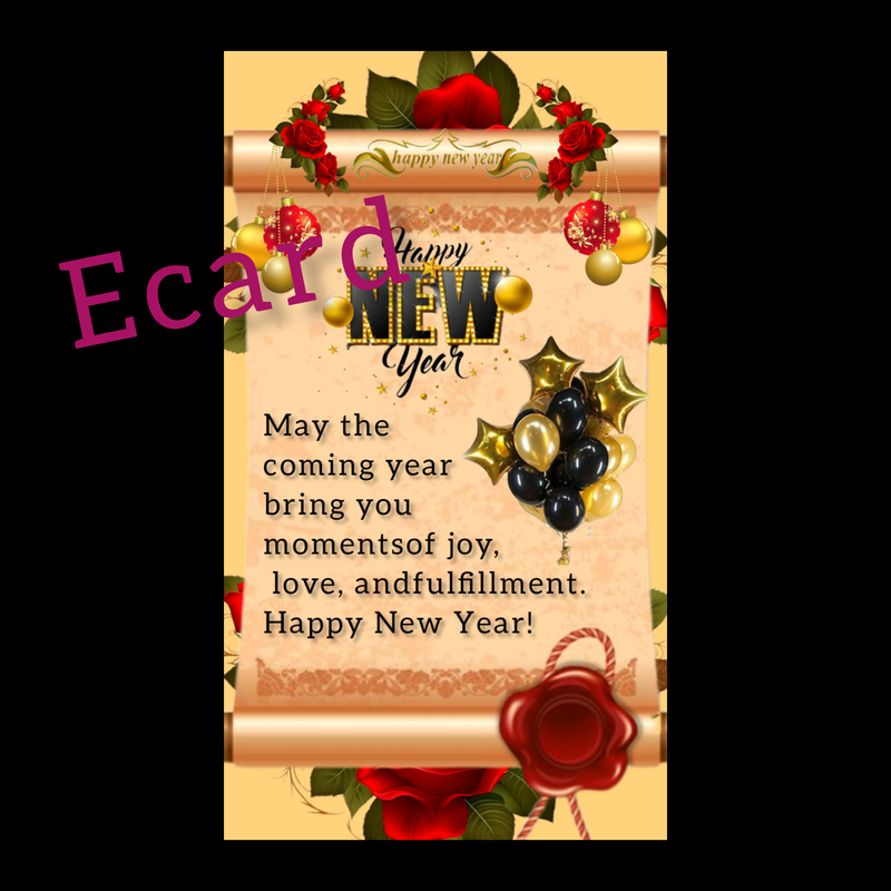 New year greeting Ecard