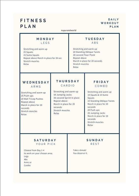 Weekly Fitness Planner