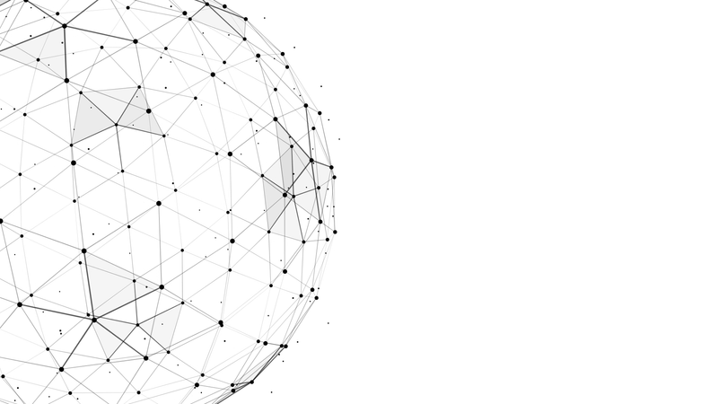 Plexus Globe White Animated Background