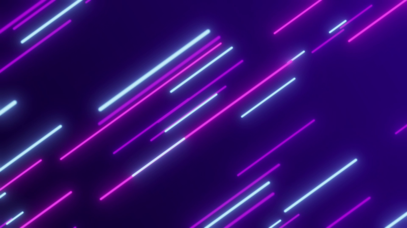 Purple Rounded Neon Lines Animation