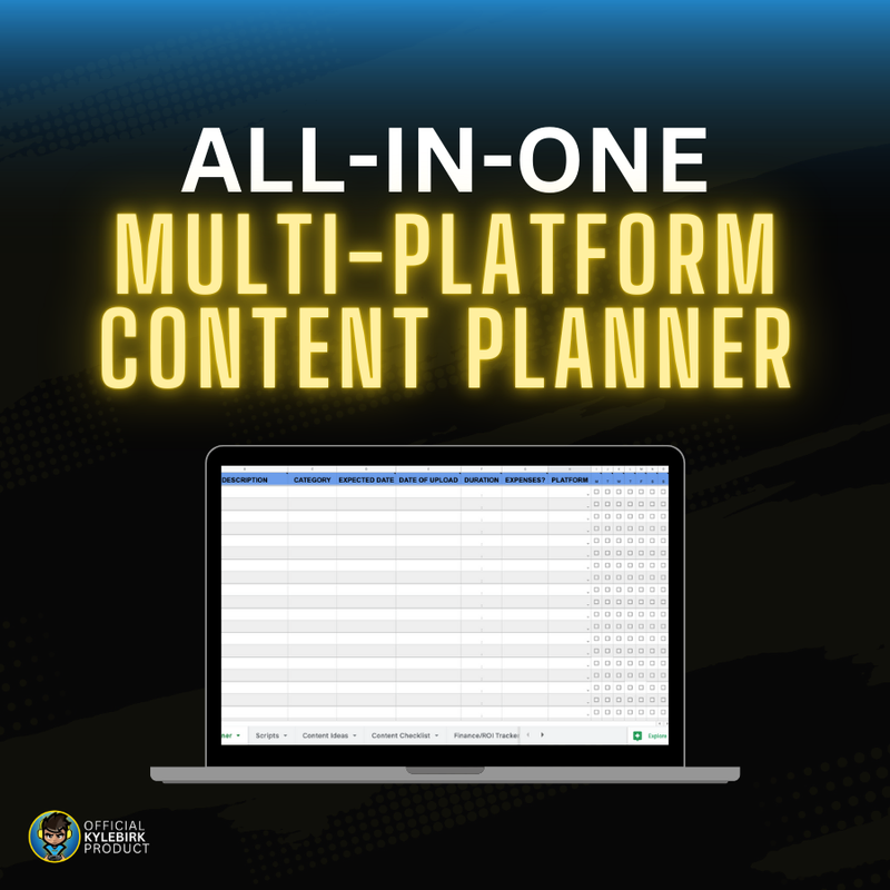 All-In-One Content Planner by KYLEBIRK