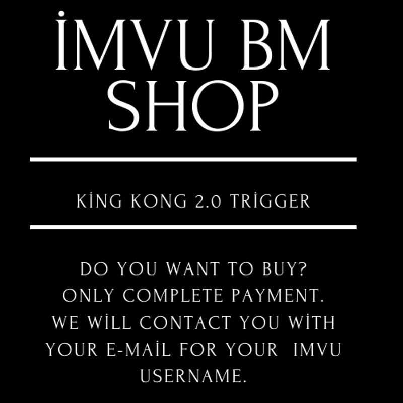 KİNG KONG TRİGGER! BM Shop