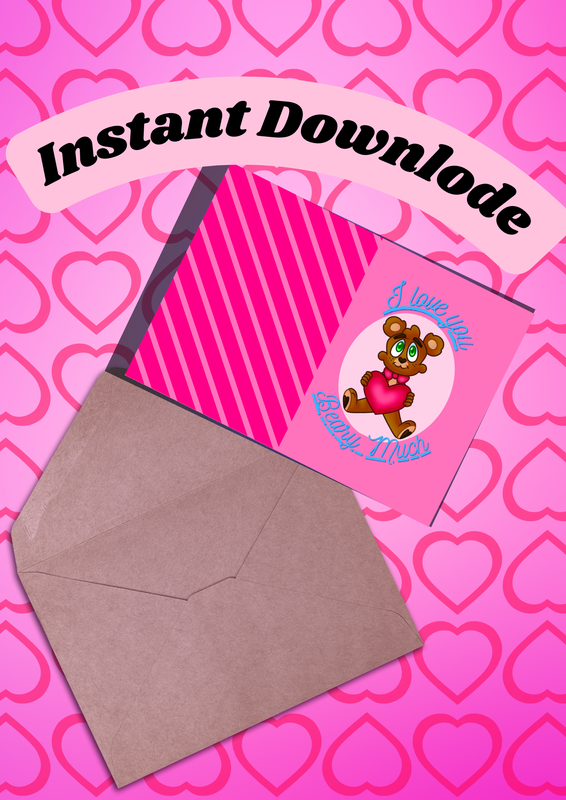 I love you Beary Much Card