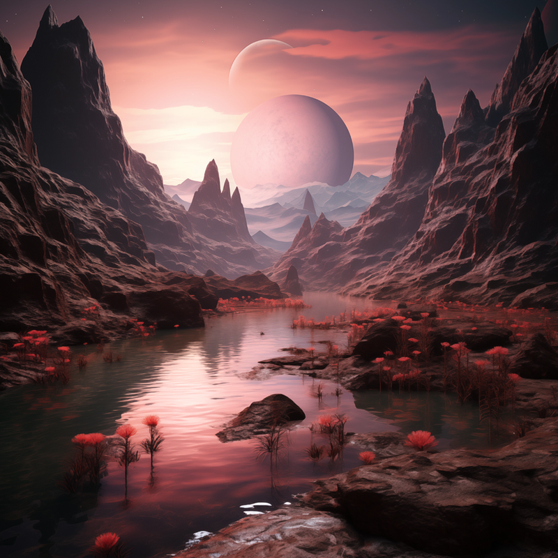 Alien Landscape Background