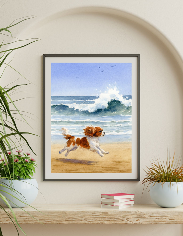 Cavalier on the Beach