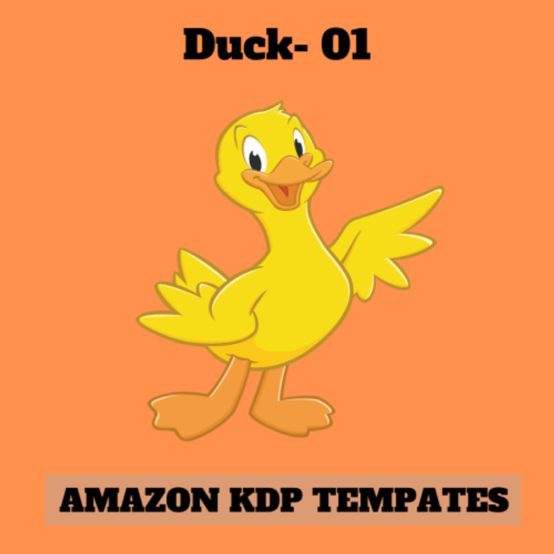 Duck 01 Coloring Drawing book