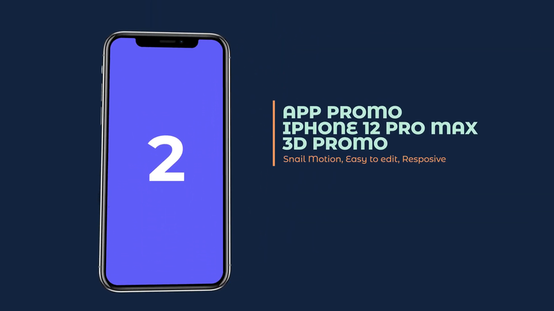 3D App Promo after effect template 40698