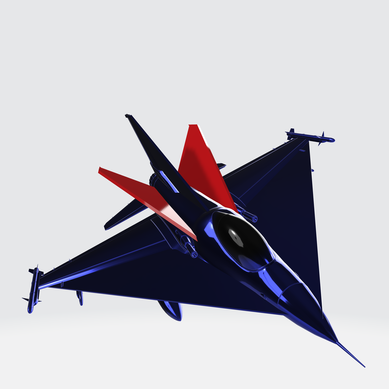 3DModel- Blue Jet