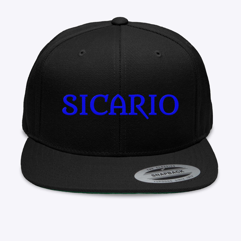 Sicario Hat - Blue Lettering