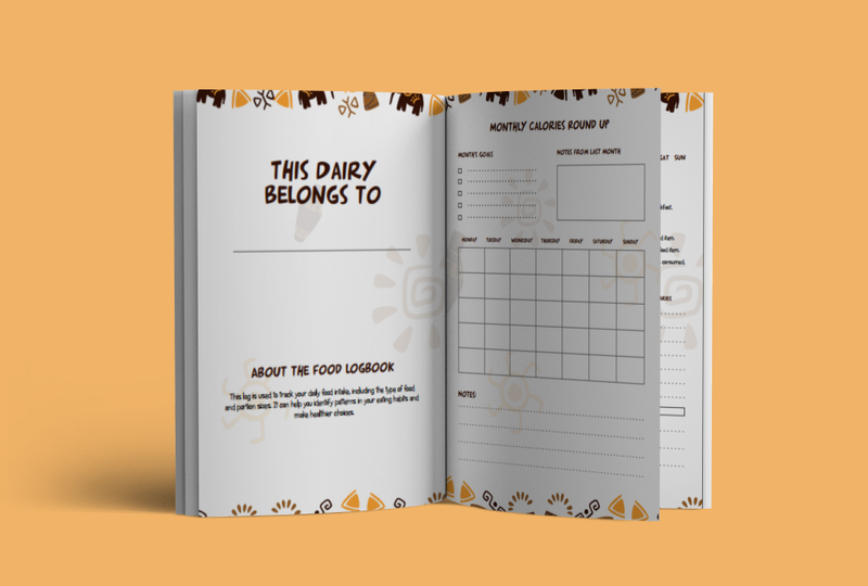 150 Page Two Sizes Food Logbook