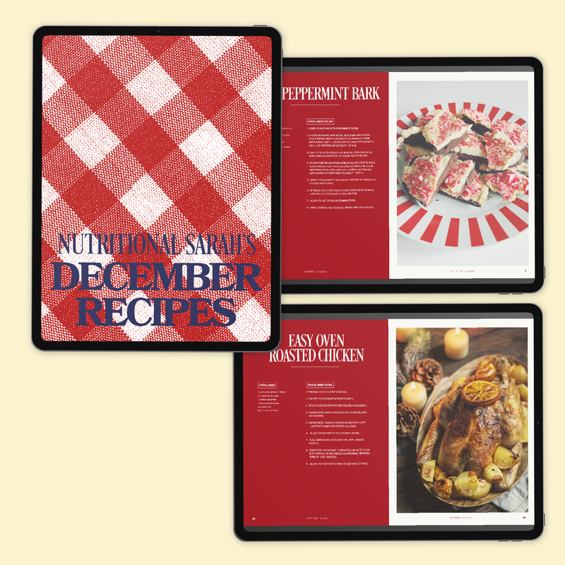 Nutritional Sarah's December E-Recipes