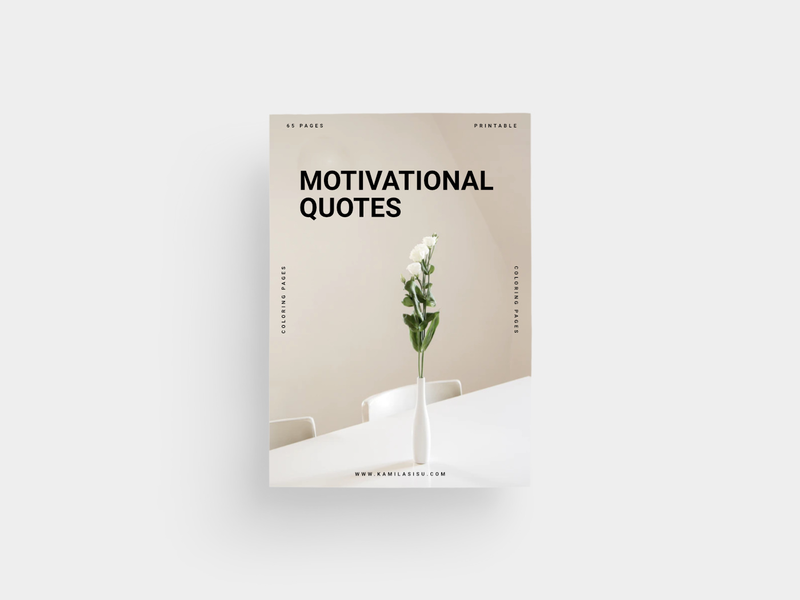 Motivational Quotes | 65 Coloring Pages