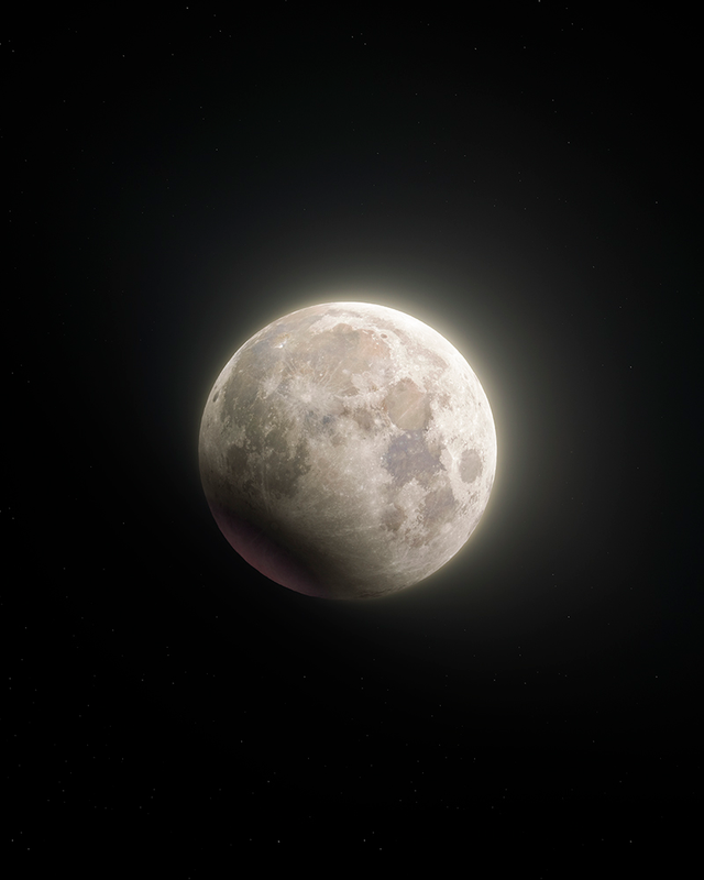 Partial lunar eclipse