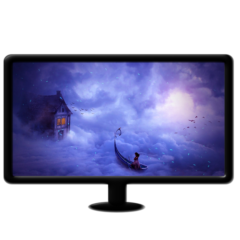 Fantasy clouds and boat live wallpaper