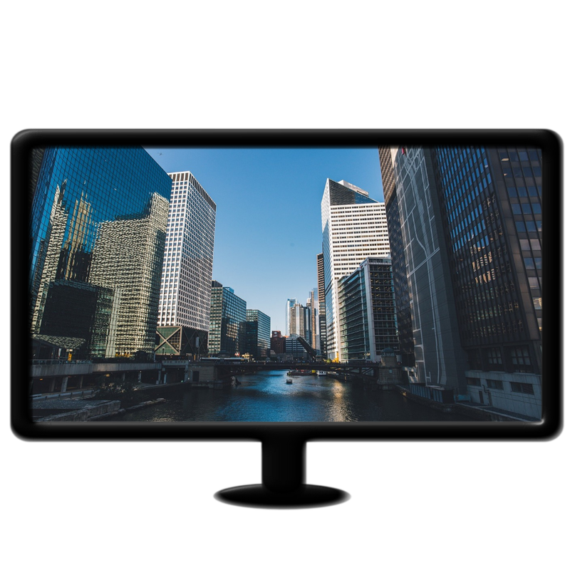 canal with large city live wallpaper mp4