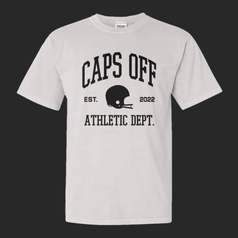 Caps Off Athletic Dept. T-Shirt (White)