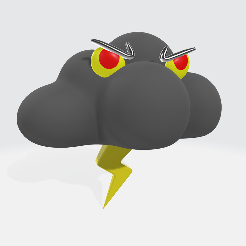 3DModel- Lightning cloud