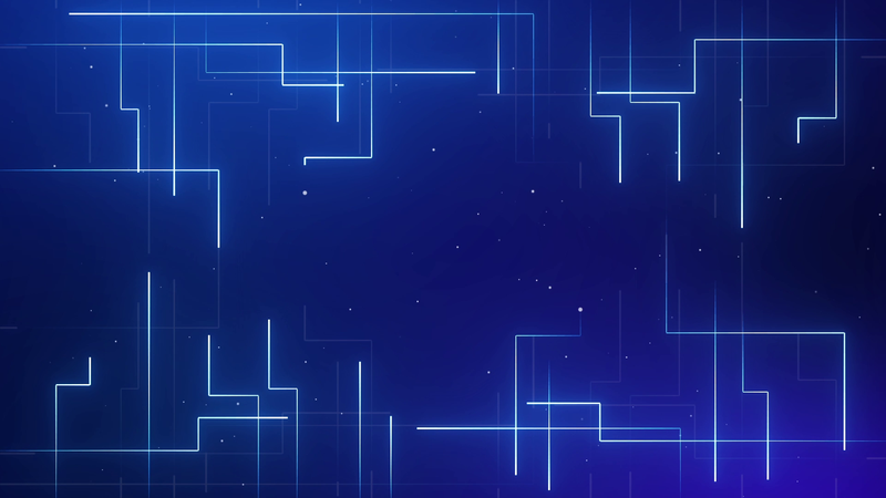 Digital Line Data Flow Animation