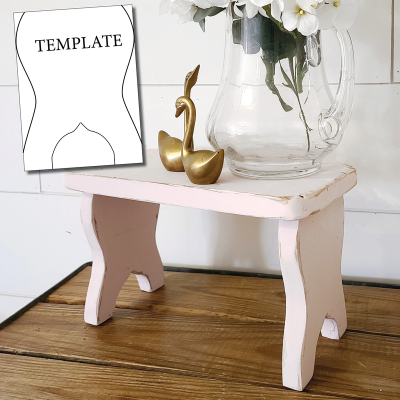 side leg of foot stool 8 x 6