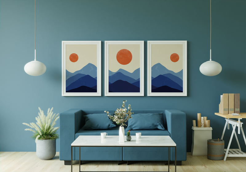 Desert sun 3 wall art