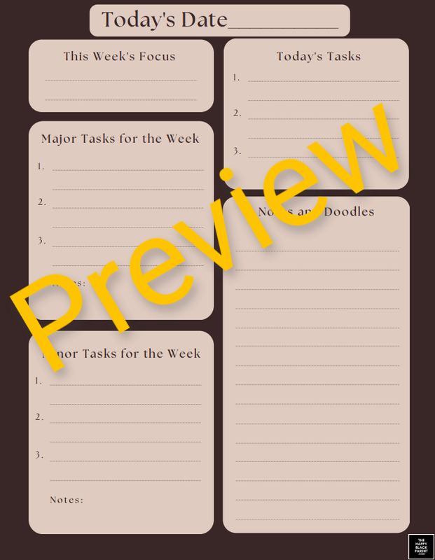 Daily Planner Page (color)