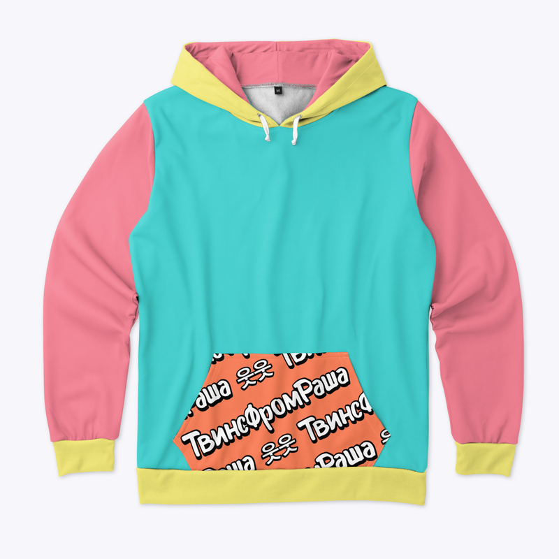 All Over Color Block Hoodie2
