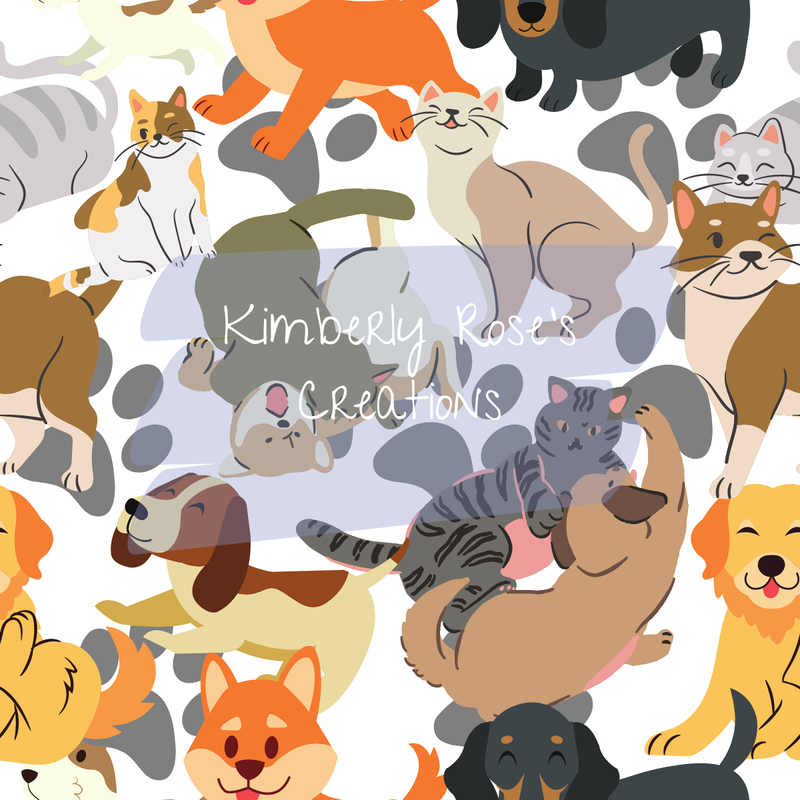 Cats and Dogs Seamless