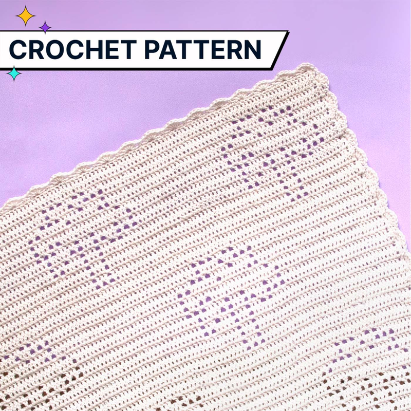 Palm blanket Crochet Pattern