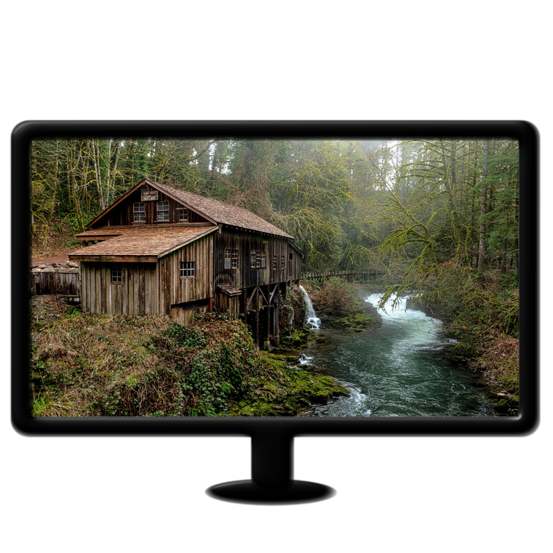 Cabin on river live wallpaper mp4 16:9