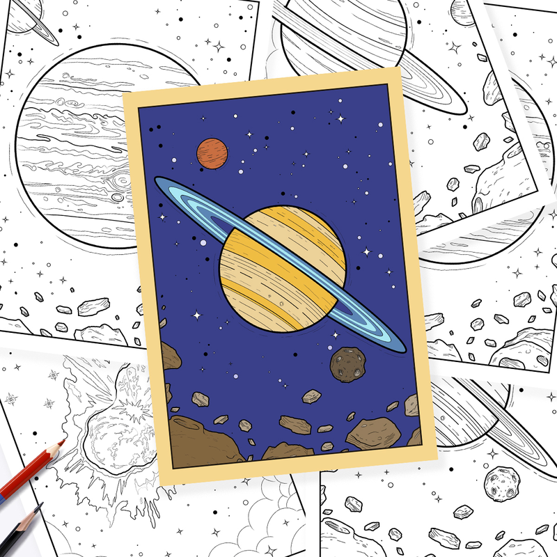 Space Coloring Book!