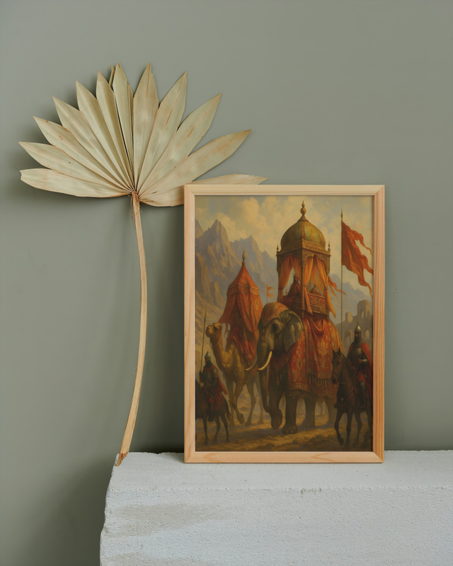Silk Road Royal Caravan Wall Art Print