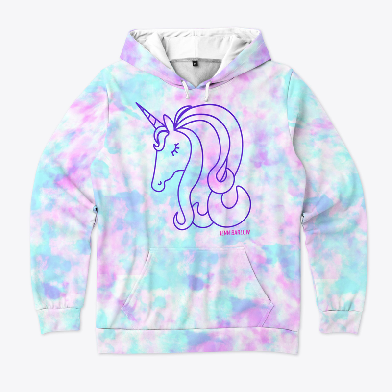 Jenn Barlow Unicorn Tie-Dye Hoodie