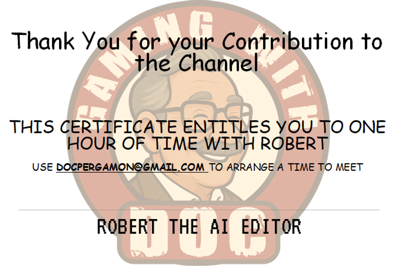 Certificate: 60 Minutes with "AI" Robert