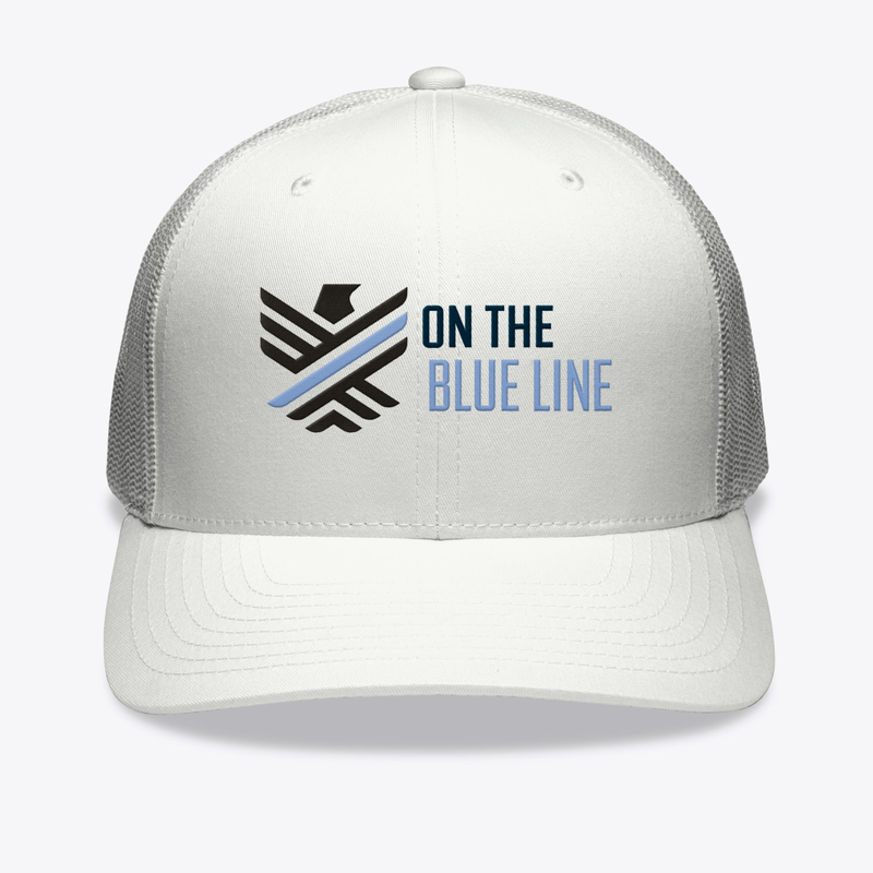 The On The Blue Line Trucker Hat