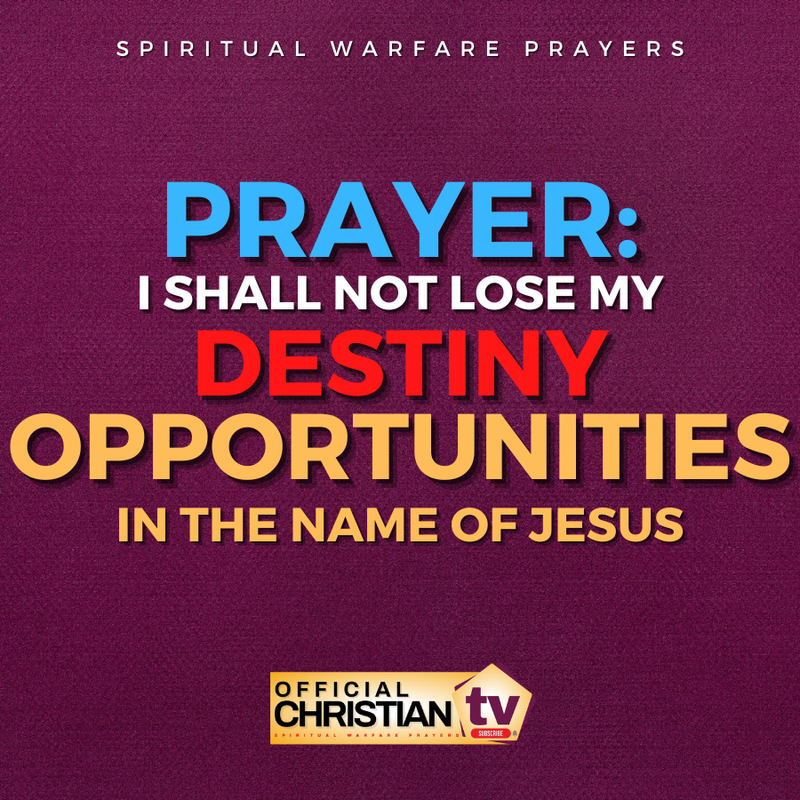 Prayer Against Opportunity Loss